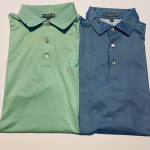 Peter millar summer comfort polo shirts lot of 2
